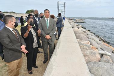 official handover of the Port Royal Street Coastal Revetment Project 